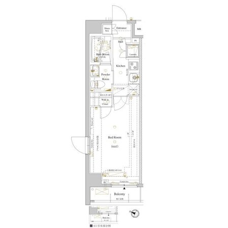 ルクレ高円寺アジールコートの物件間取画像